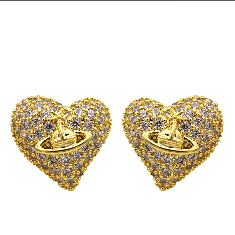 合金耳饰 镀K金设计师款时尚轻奢耳饰~1067