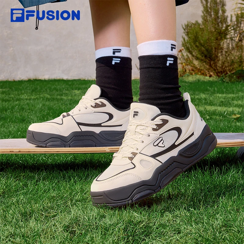 赵露思同款丨 FUSION斐乐女鞋BANK III夏季新款情侣网面板鞋