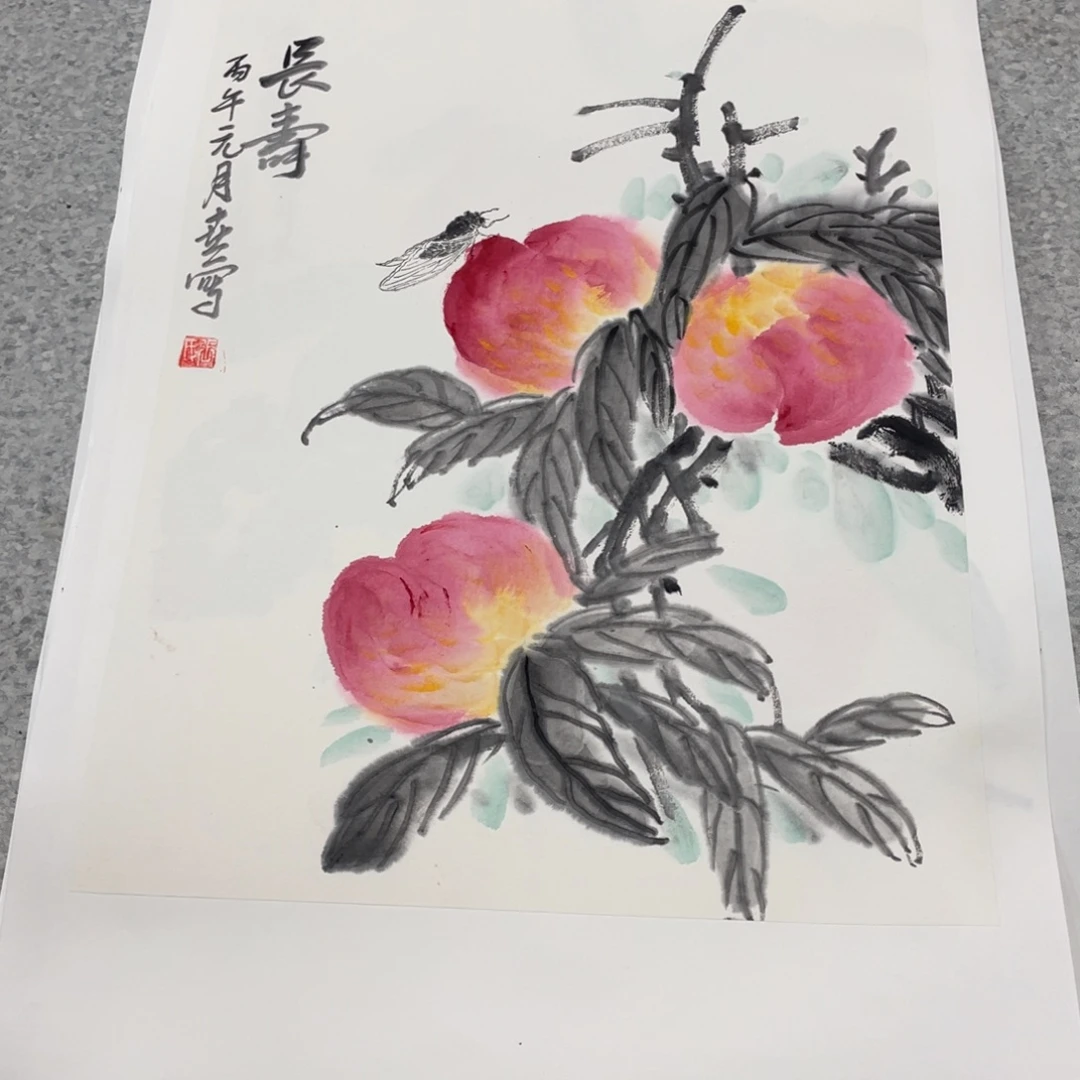 国画1.4平尺国画作品