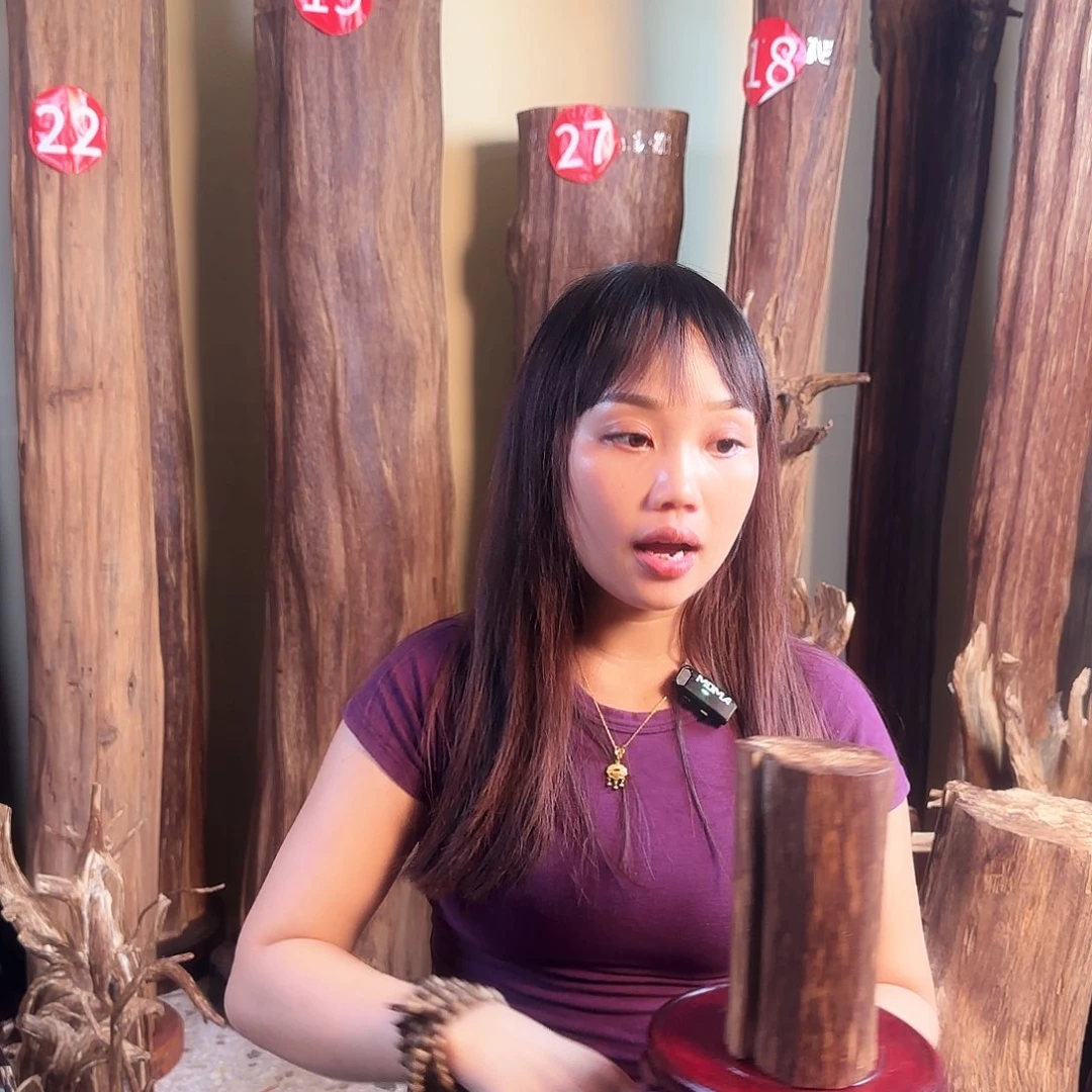 沉香碎屑沉香天然沉香原材料摆件➕底座