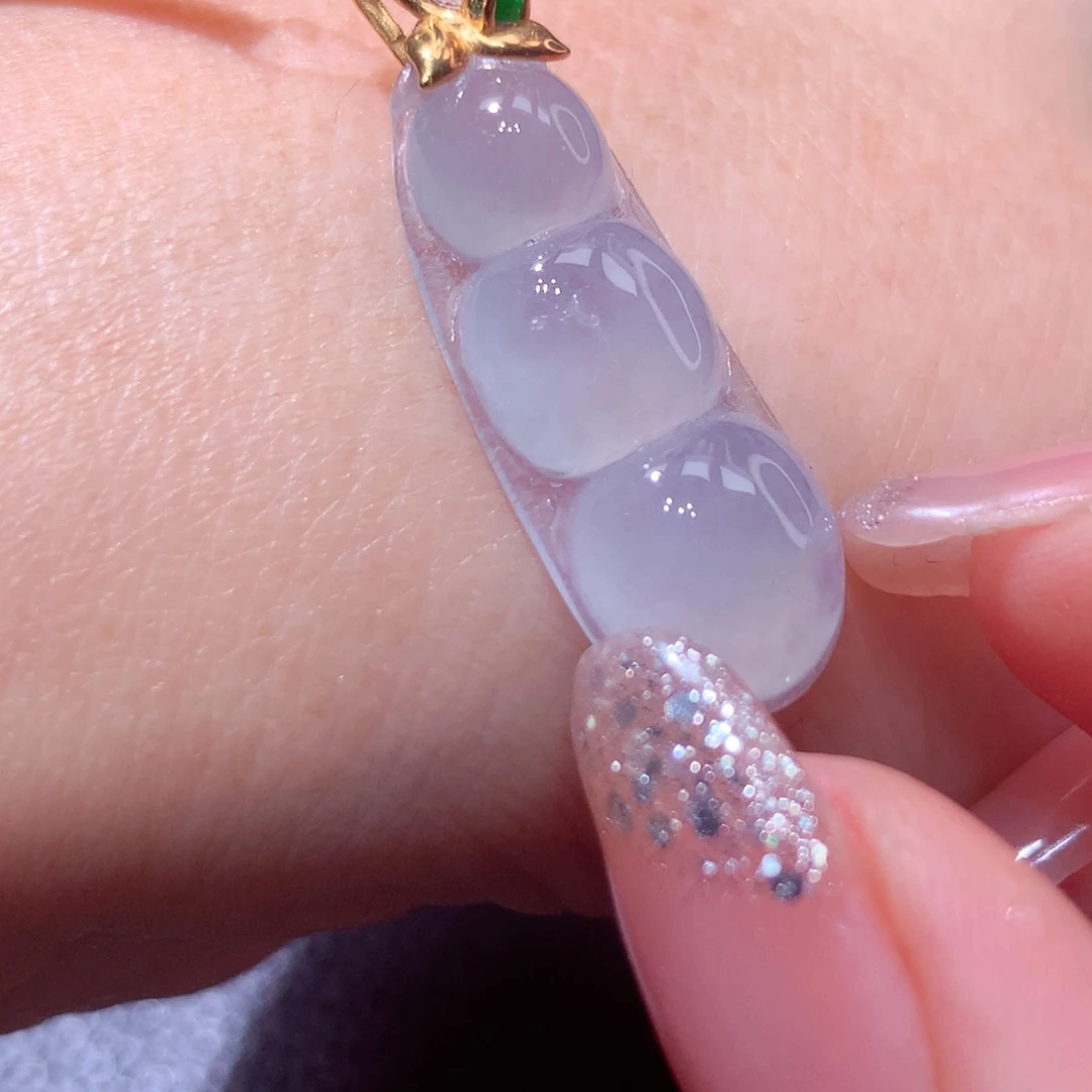 定制翡翠18K金镶嵌翡翠