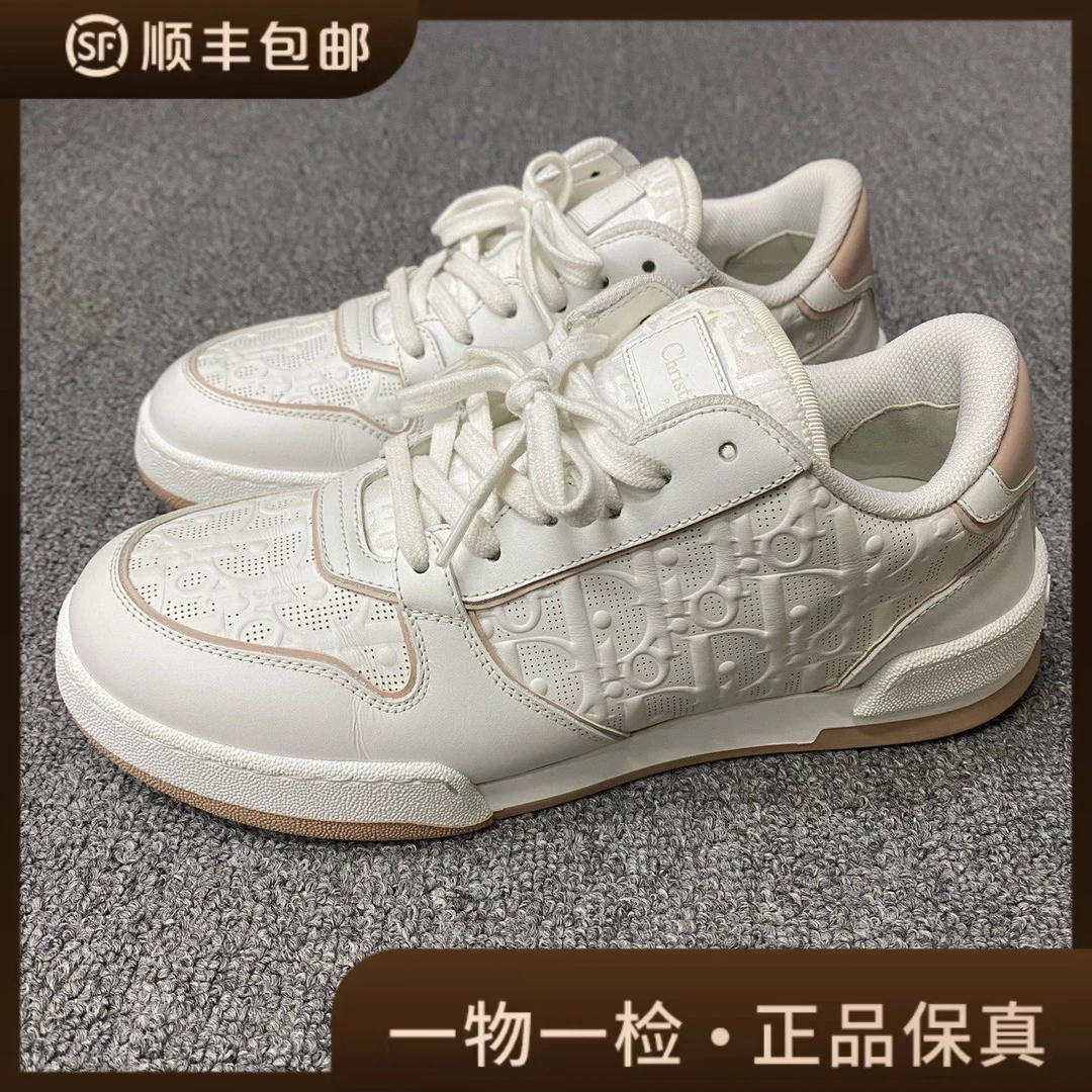 99新 DIOR/迪奥 99新/38码/迪奥/浮雕老花板鞋/BF01763