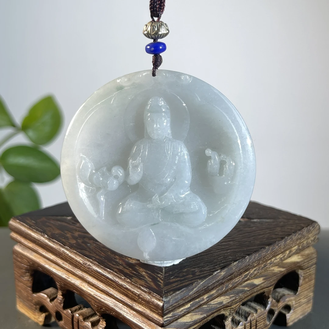 JTB22-67 天然翡翠缅甸A货 大日如来