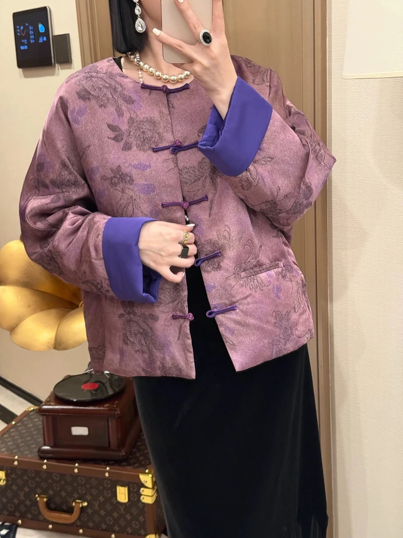 人丝香云～莎棉服外套夹薄棉新中式国风女装