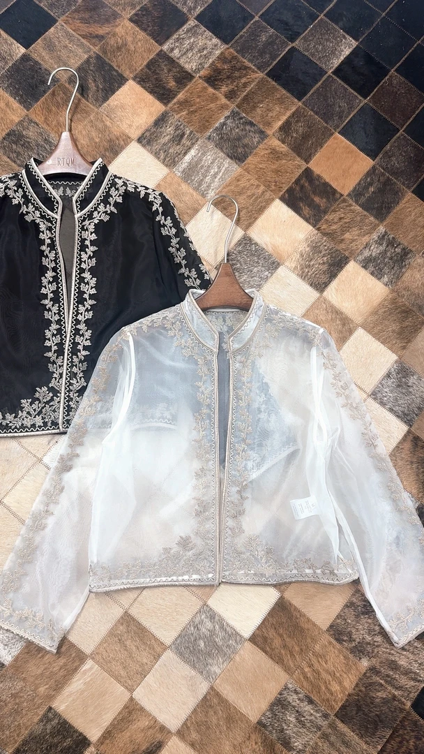 【25149】新中式国风欧根纱真丝衬衫女春季新款长袖桑蚕丝上衣