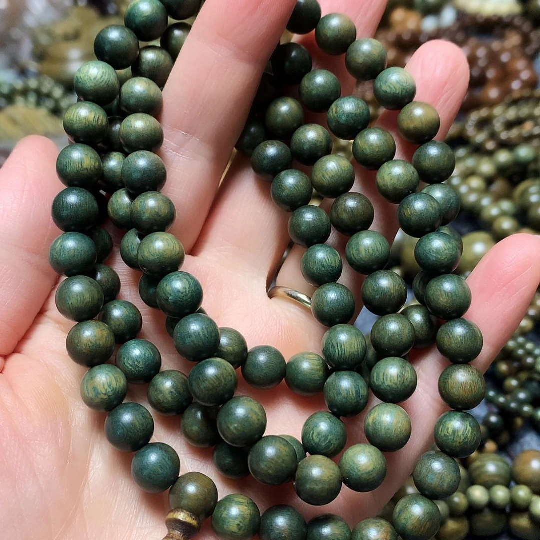 维腊木（绿檀）手串/手链杰*龟8