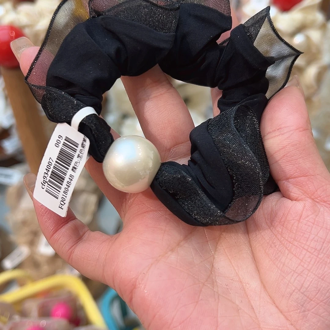 布艺铁合金黑色面膜发圈