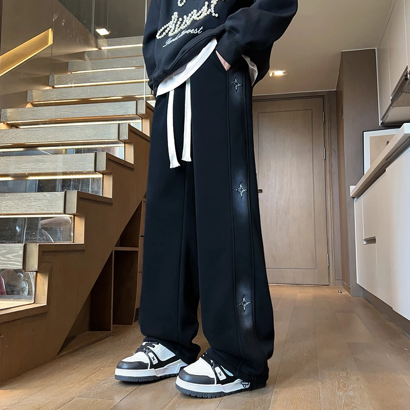 春秋季休闲长裤子男孩初高中学生帅气青少年大童2025新款运动卫裤