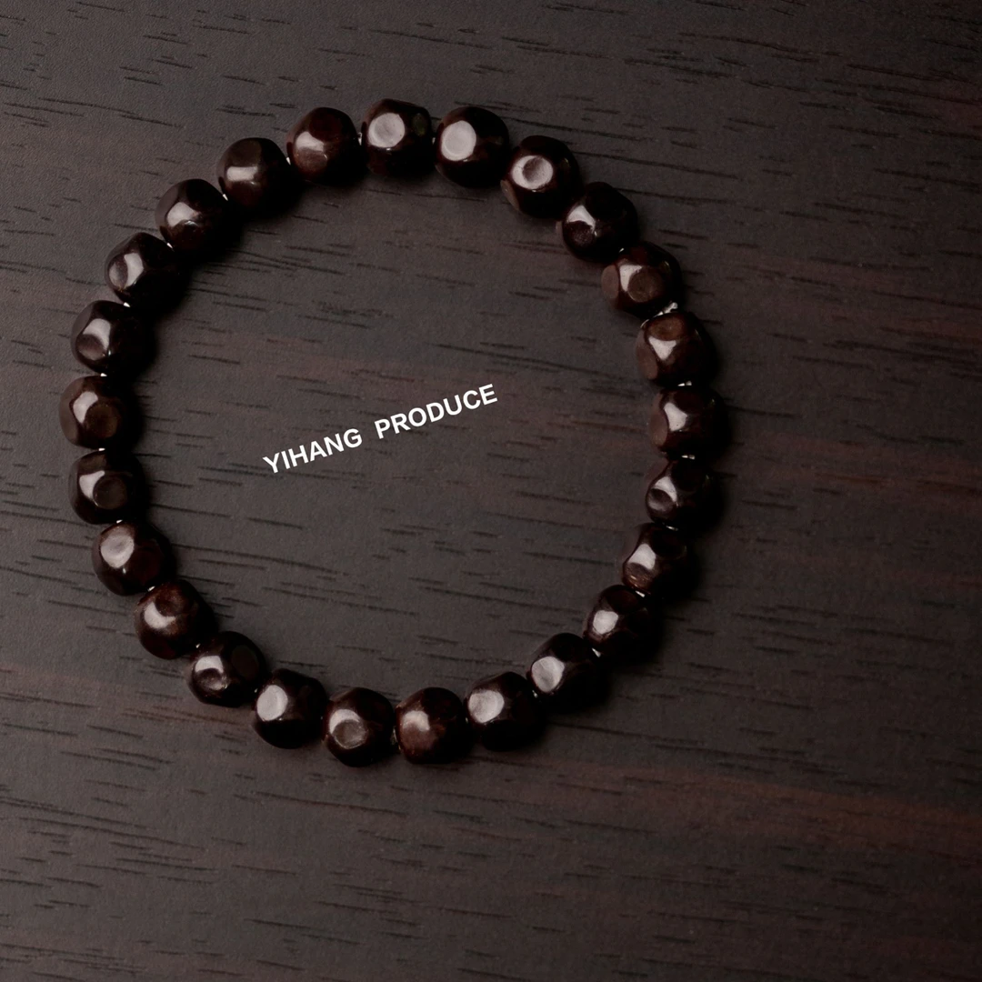 艺杭出品 原生态手工雕刻 椰蒂奶酪无相手串  7.8mm   28颗