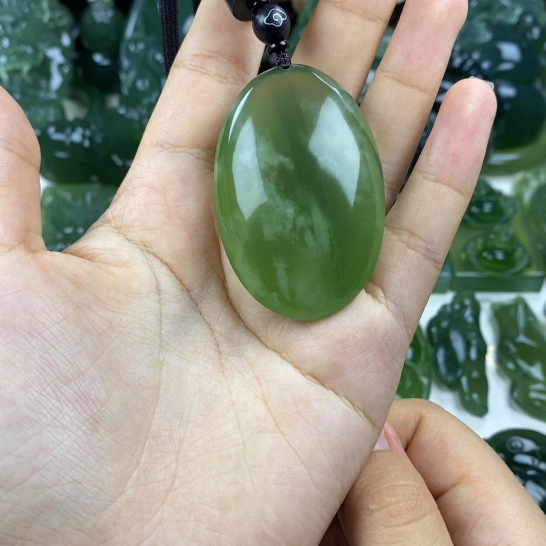 岫玉未镶嵌挂件挂件