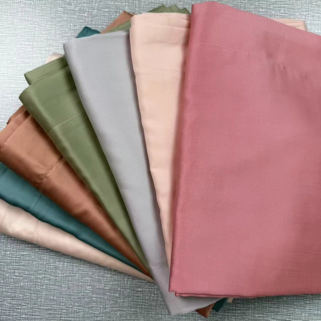 高支高密兰精天丝串色简约宽边枕套48*74cm一对装