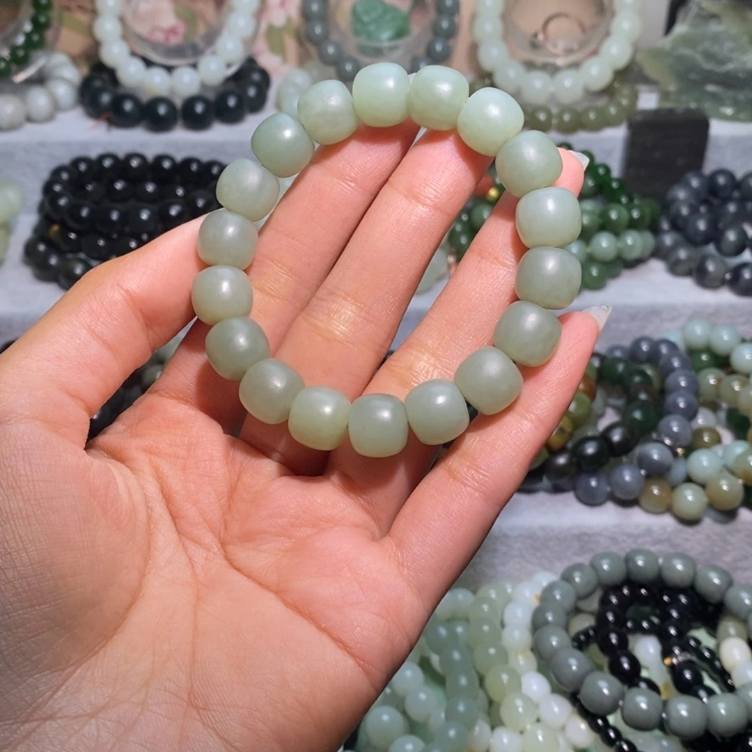 和田玉未镶嵌手链