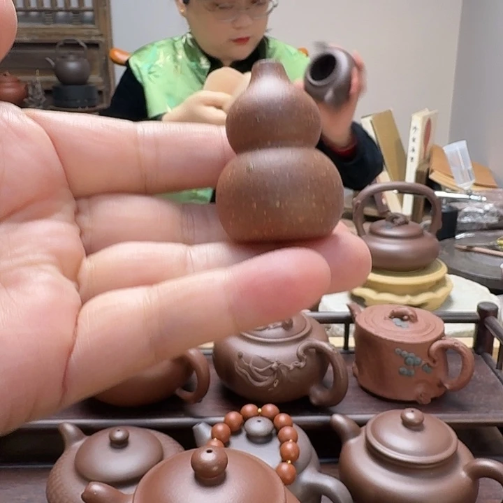 紫泥茶壶手工制作小葫芦