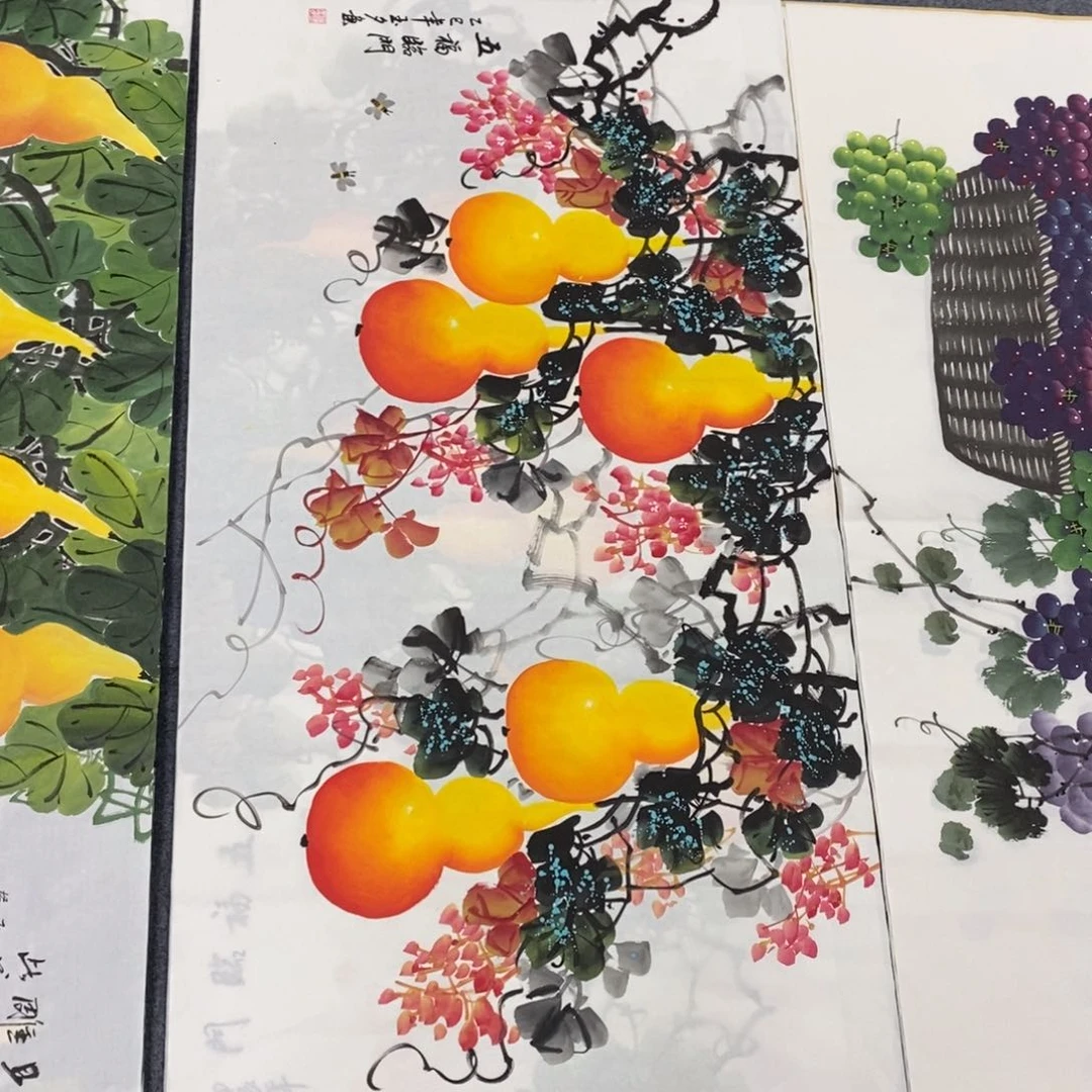 国画尺寸140✖️70四尺精品手绘画