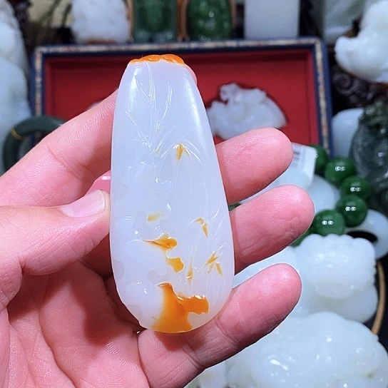 和田玉挂件未镶嵌明***好