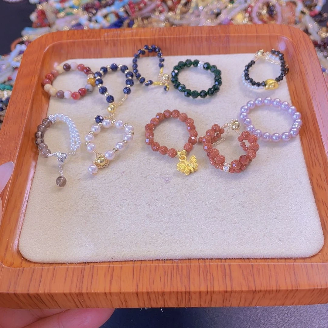 戒指未镶嵌水晶月*原创