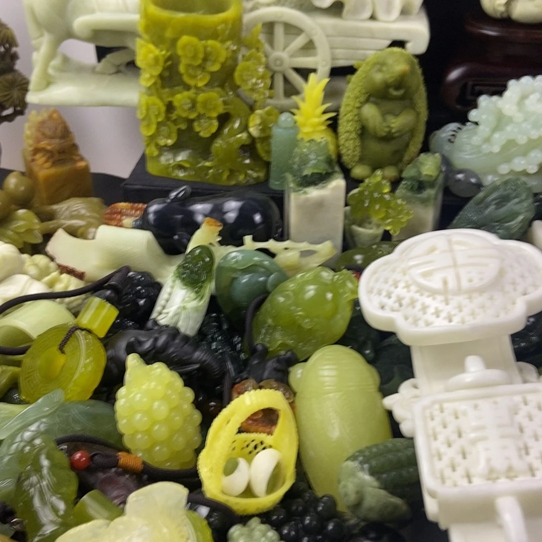 蛇纹石玉合金手把