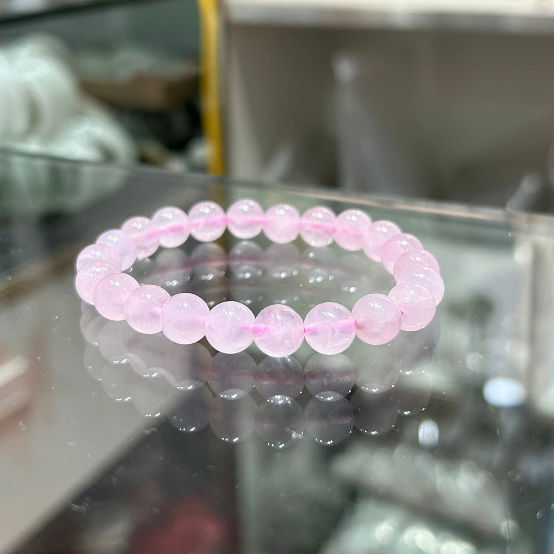 【潜珑】L-10-464天然芙蓉石西柚粉粉水晶手串卡8mm