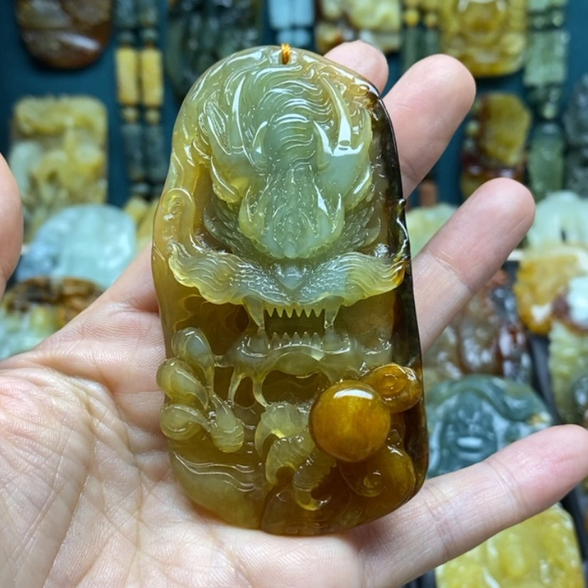 【闪购商品】岫玉颈饰未镶嵌大****?龙