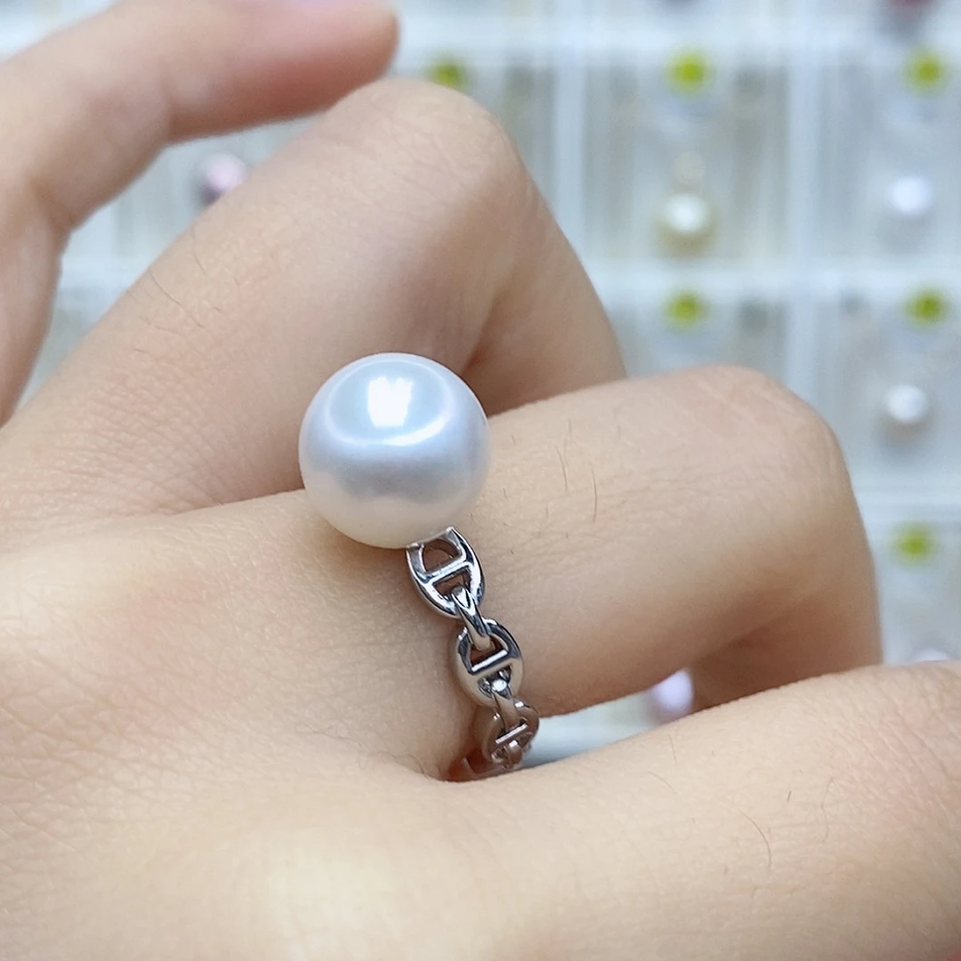 颈饰合金淡水珍珠