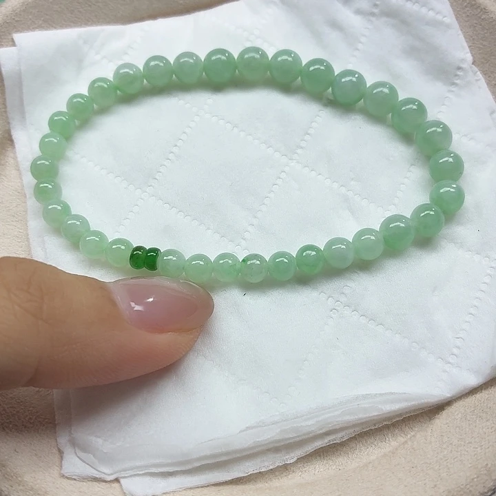翡翠未镶嵌手链天然缅甸翡翠A货