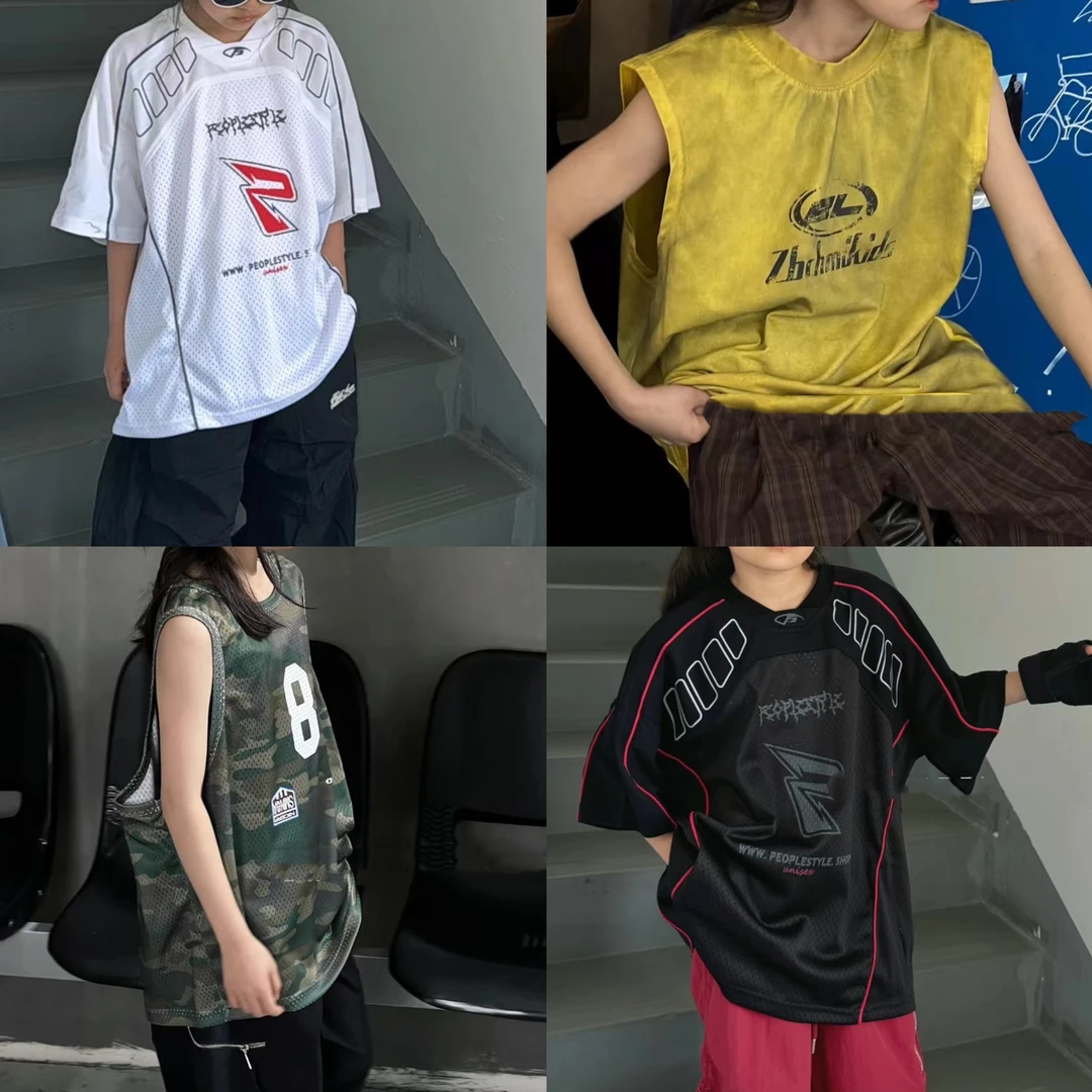 YJ CHOSEN B700-B729【品牌集合】2025夏 潮版儿童宽松小众短袖裤子