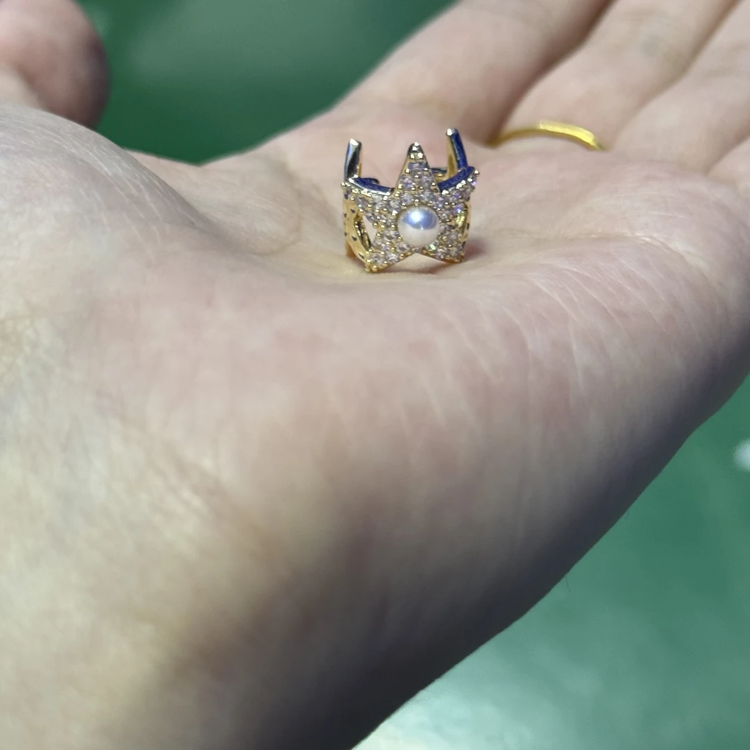 铜合金合成锆石耳饰 精致氛围感耳骨夹（单只） BM167XAPC-24871