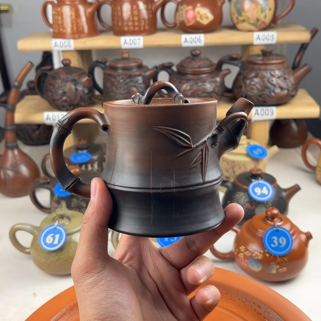壶240cc 建水紫陶全手工制作，老匠人传承手艺