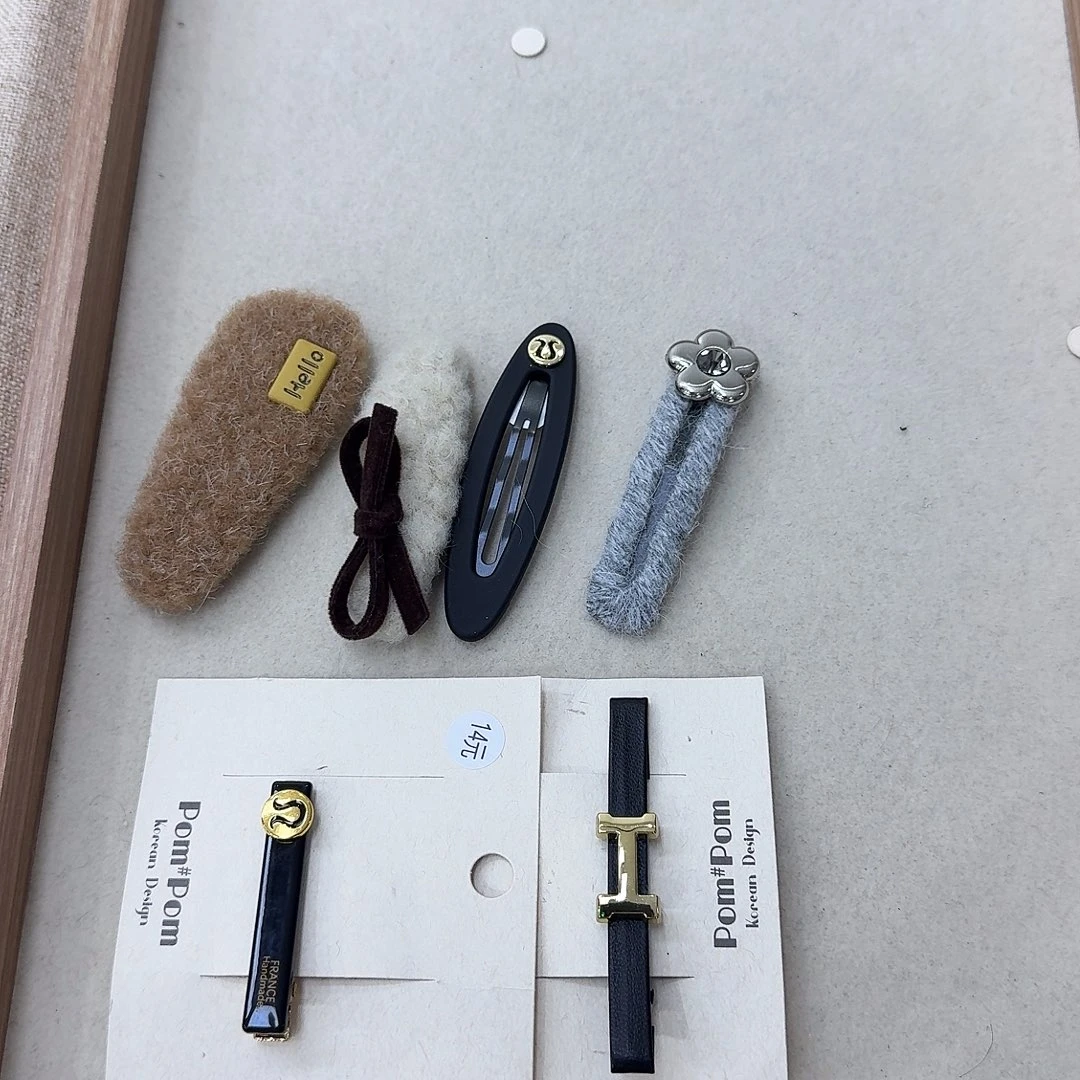 皮质铁合金夹子78