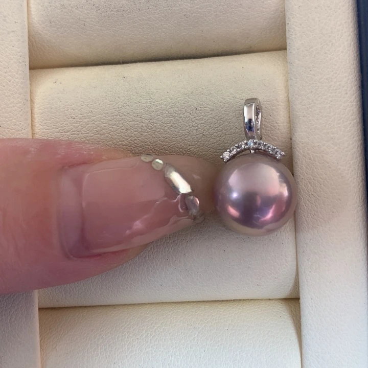 颈饰银S925镶嵌淡水珍珠