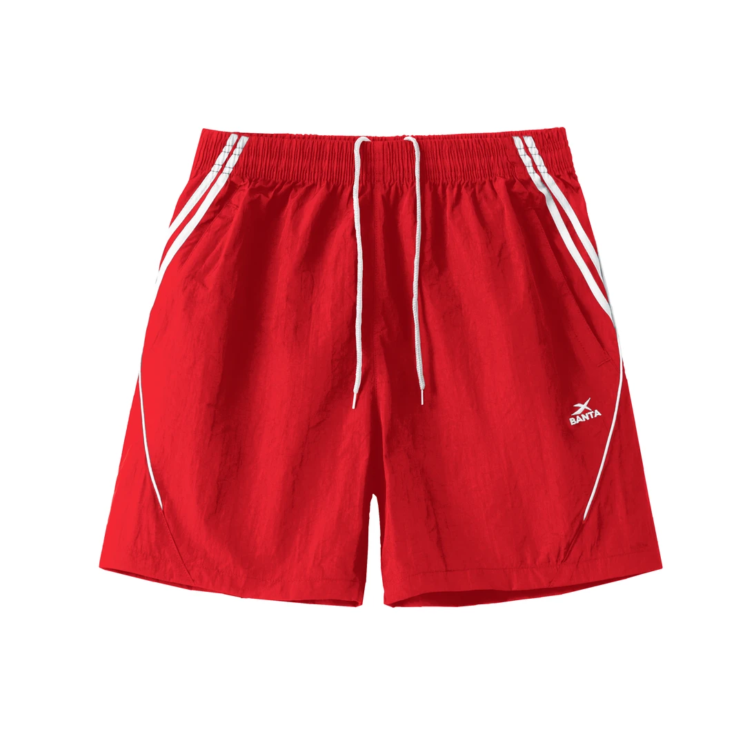 夏季休闲运动宽松三分裤速干拉链超短裤居家沙滩裤户外跑步篮球裤