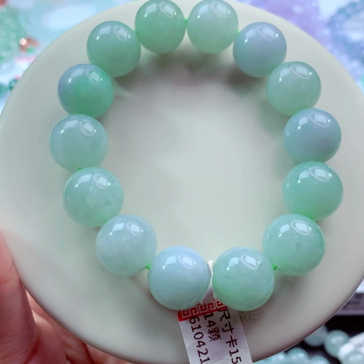 翡翠未镶嵌手链卡15