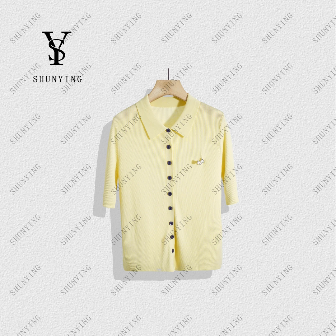 【顺瀛】软糯舒适~高级感时尚洋气减龄卡通刺绣POLO衫SY72PL32259