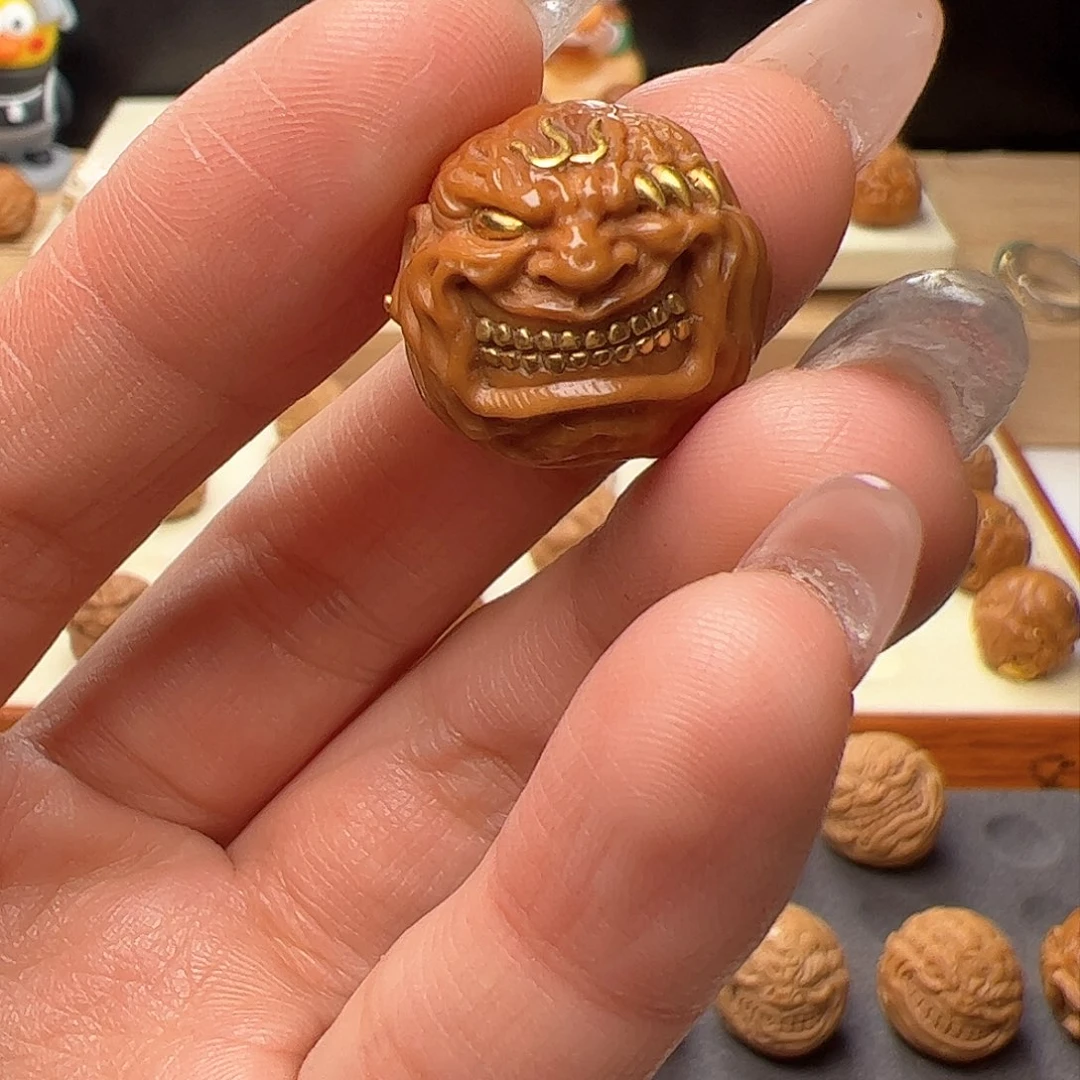 猴头核桃吊坠这**爱猴头