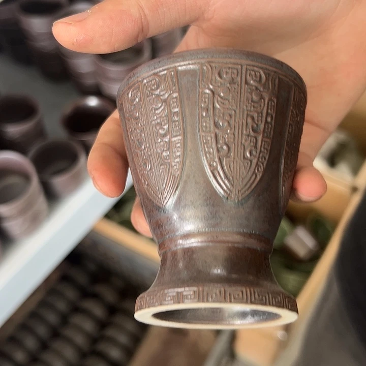 龙泉云间青瓷小米茶器