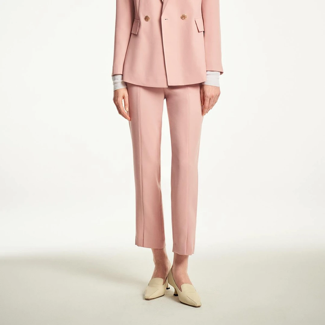 FALEMIG-萝家春秋抗皱垂感舒适直通时尚西装裤K04500