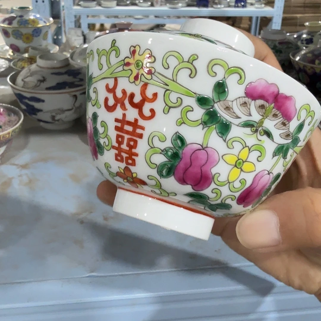 瓷片摆件手绘瓷器全部处理