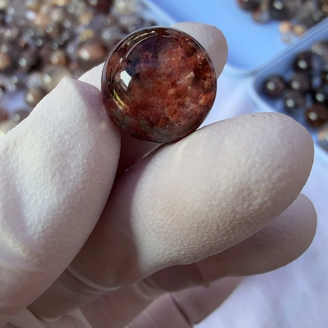 幽灵13.6mm打孔定制不退换未镶嵌水晶清**月