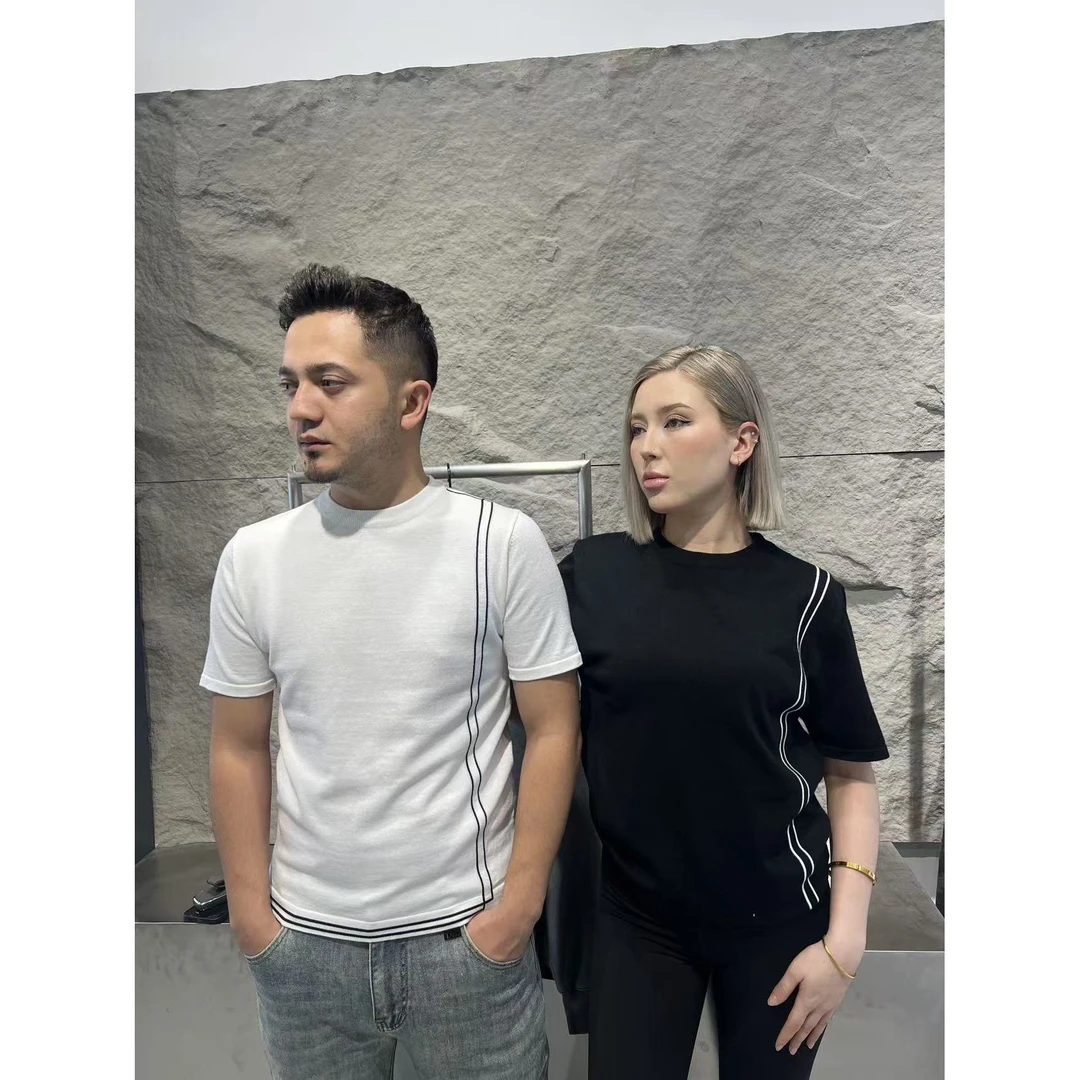 夏季亲肤舒适透气百搭短袖时尚男士针织T桖2610