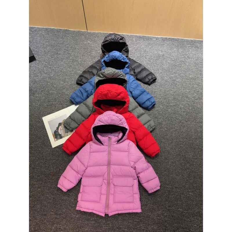 纯色厚款休闲拉链中长款休闲秋冬加厚连帽外套