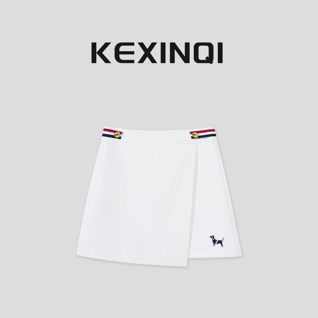 KEXIN 小狗织带裙 2025新款百搭款休闲防走光半裙-248DQZKX21072