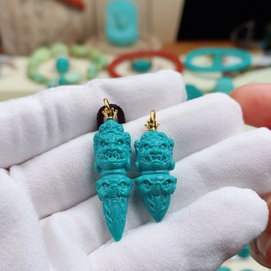 绿松石未镶嵌配饰绿****）