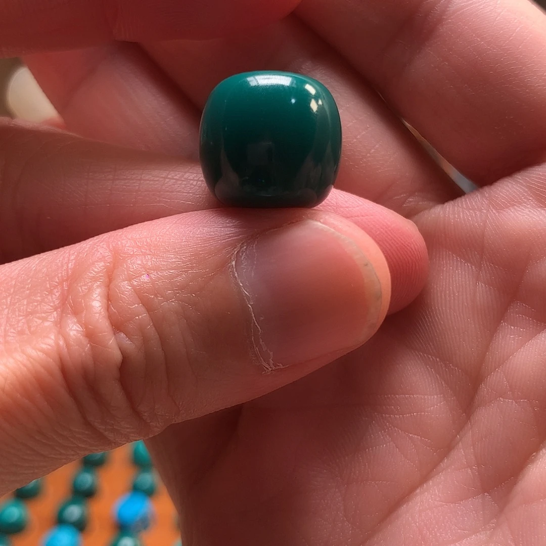 颈饰琉璃地狱色15mm老行