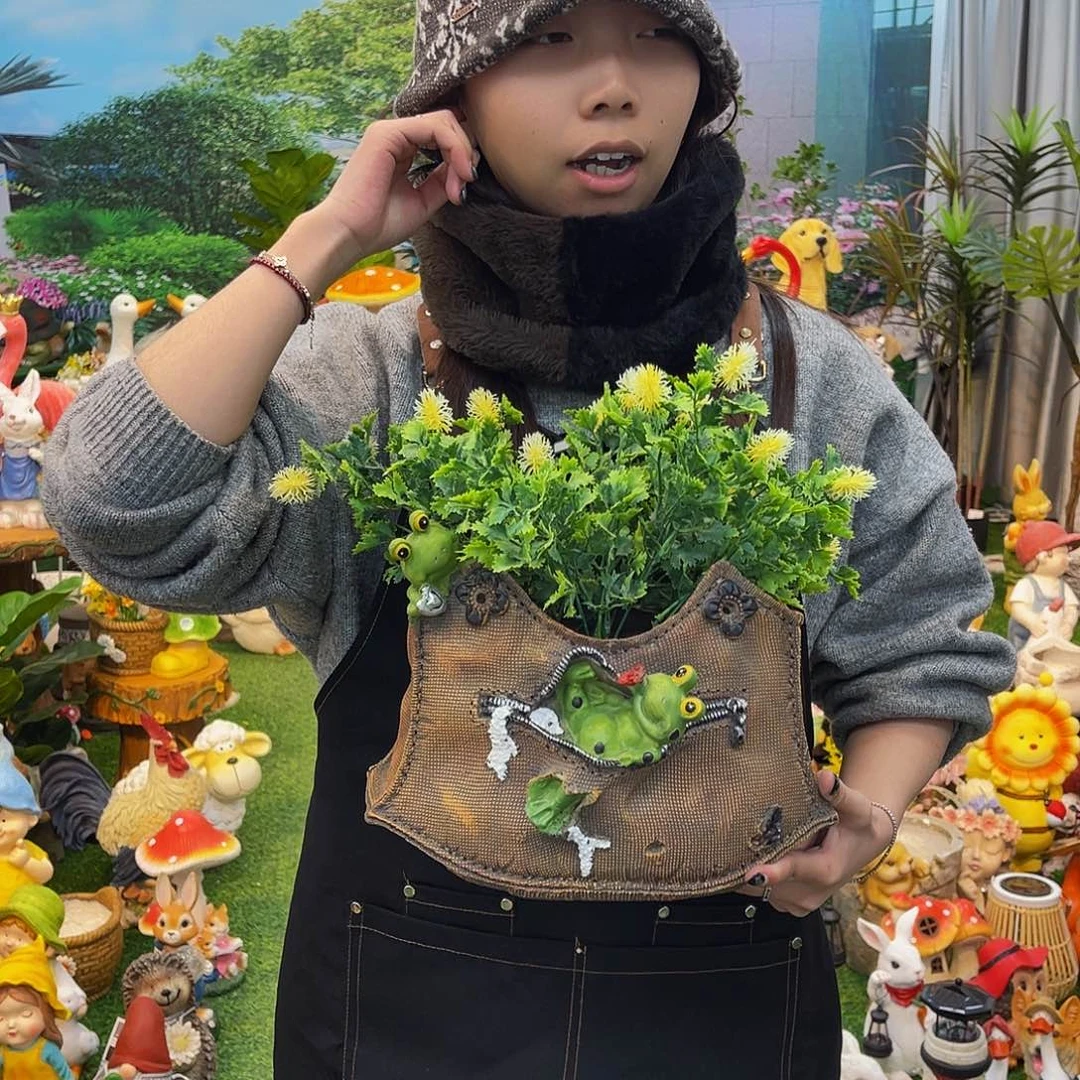 红陶花园庭院摆件&000&