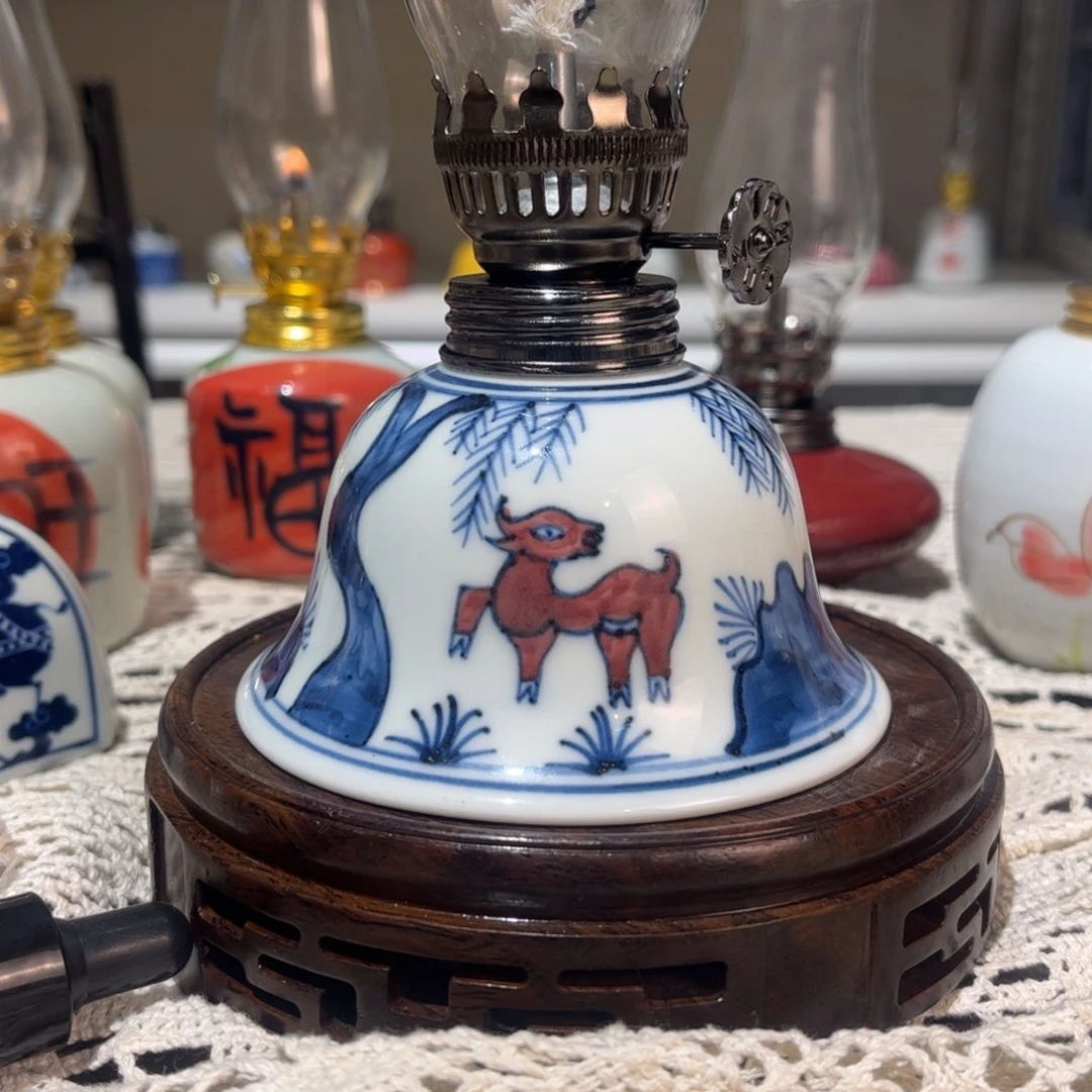 摆件景德镇陶瓷香薰灯