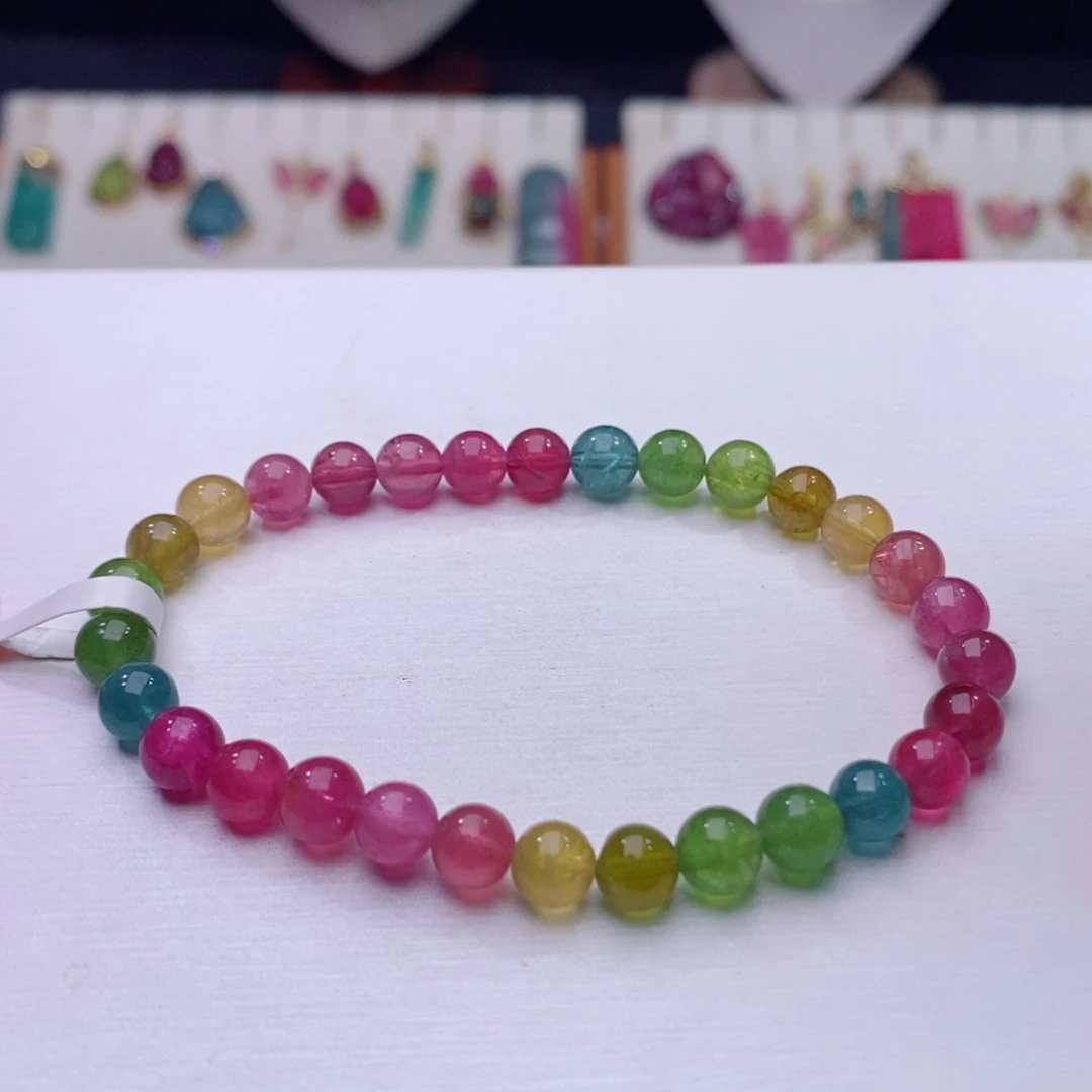 未镶嵌手链碧玺手链d