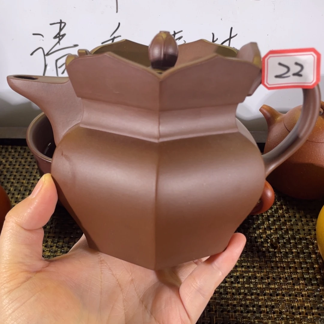 紫砂茶壶僧帽全手
