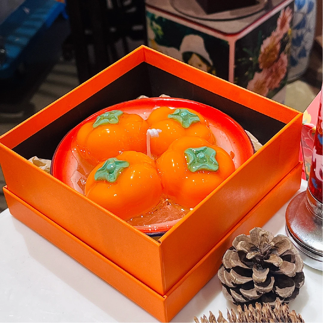 春城好柿香薰蜡烛礼盒 送人 便携式 礼盒 特色 地方 个性