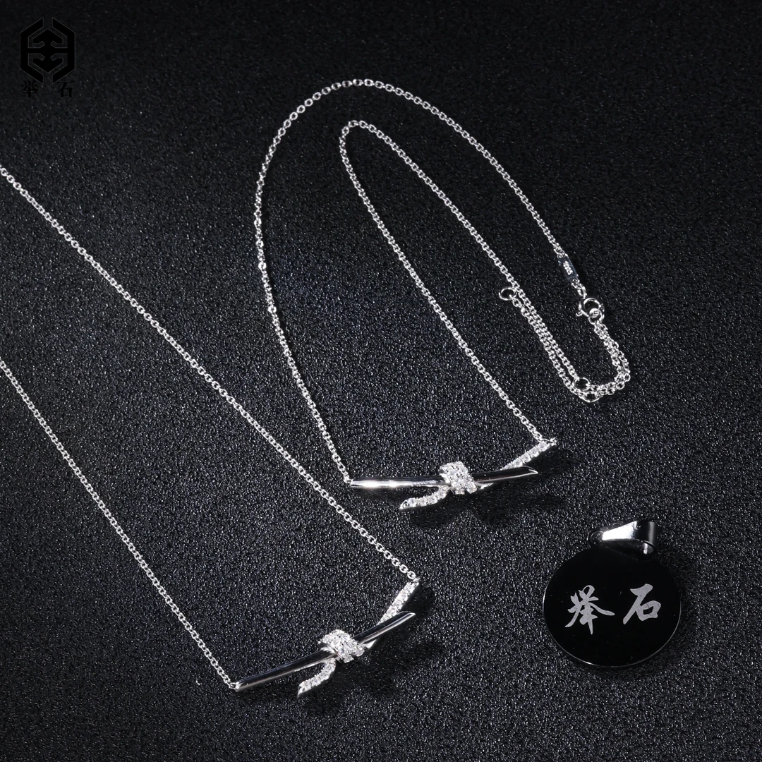 925银莫桑石银制品 X07-9819-128莫桑钻项链（一件/多样性）Y