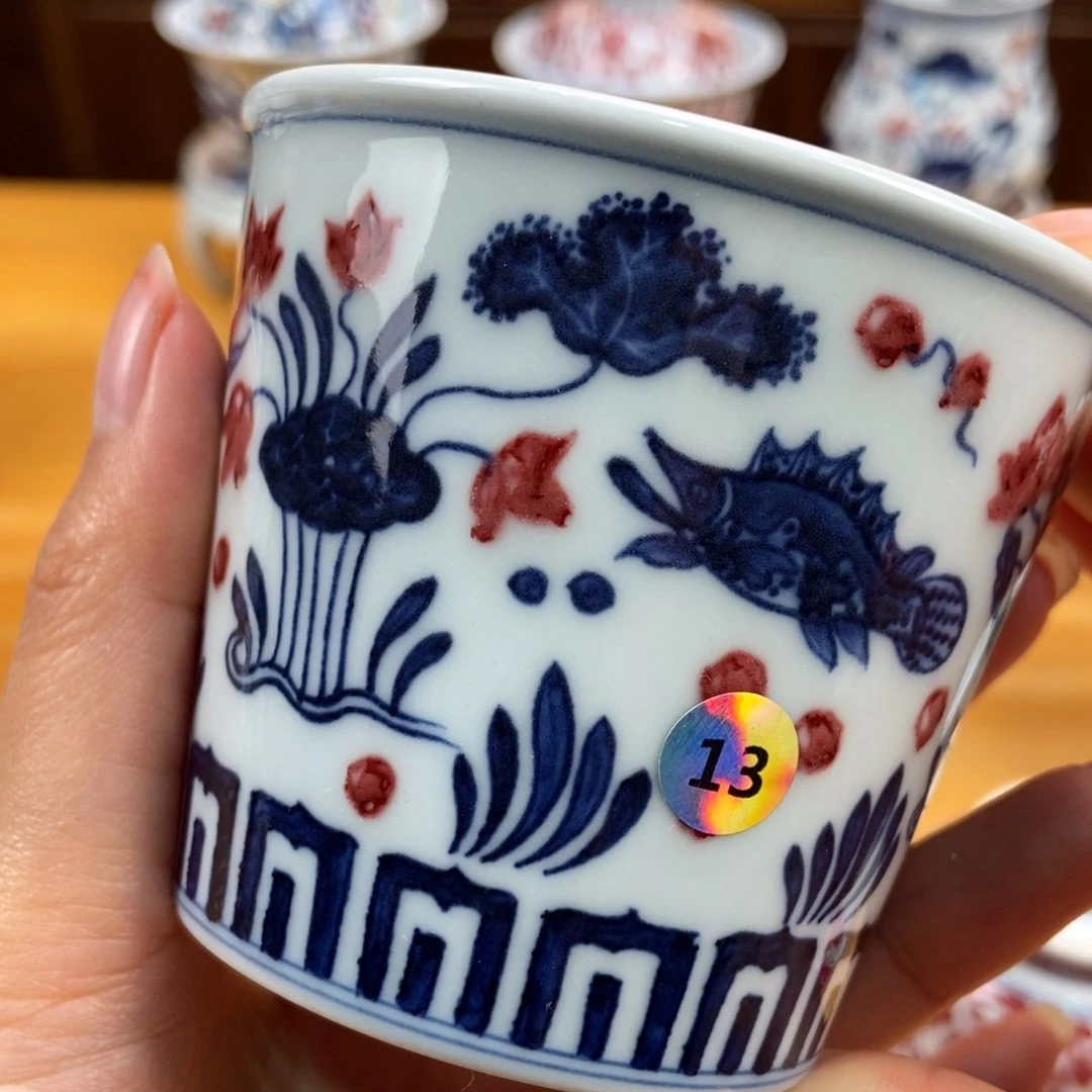 手绘现代茶具非古董
